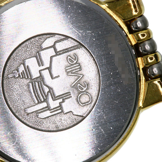 OMEGA Watches Quartz Stainless Steel , SSxGP gold De Ville Ivory dial Women Used Authentic