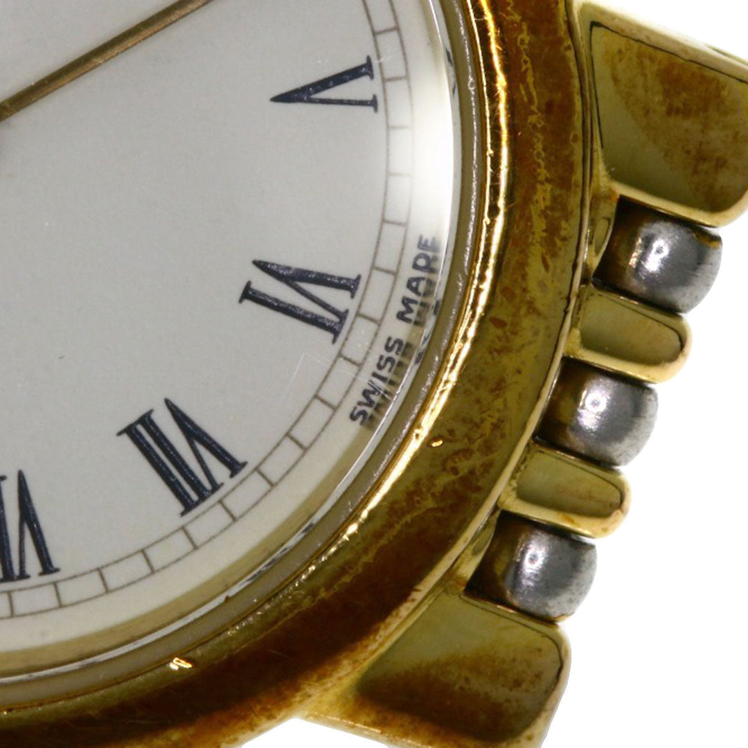 OMEGA Watches Quartz Stainless Steel , SSxGP gold De Ville Ivory dial Women Used Authentic