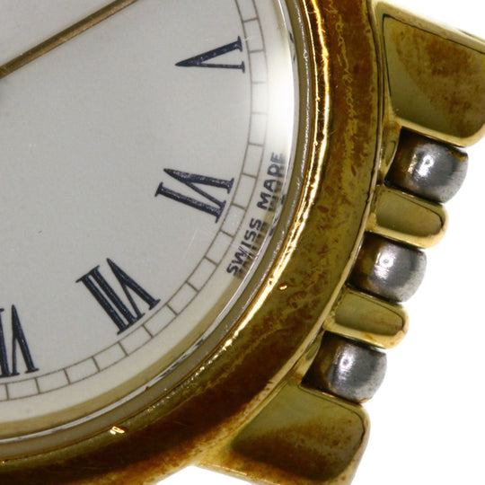 OMEGA Watches Quartz Stainless Steel , SSxGP gold De Ville Ivory dial Women Used Authentic