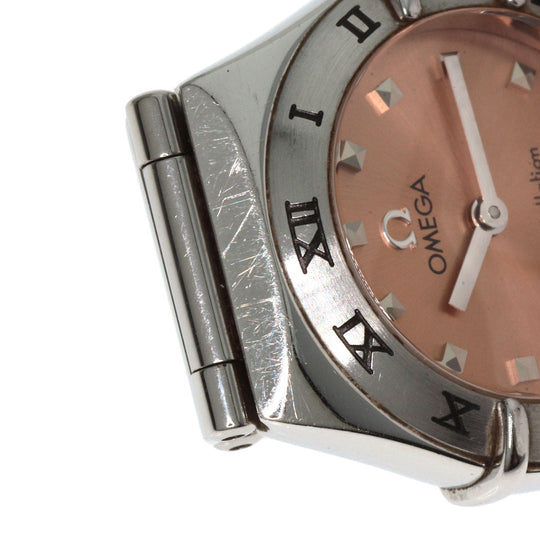 OMEGA Watches Quartz 1561.61 Stainless Steel Silver Constellation Orange dial Women Used Authentic