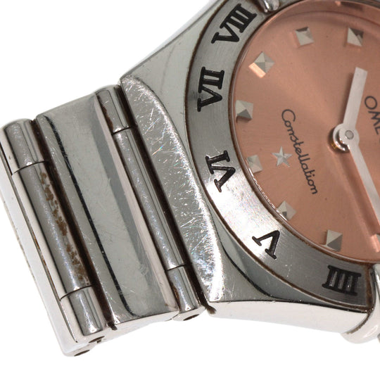 OMEGA Watches Quartz 1561.61 Stainless Steel Silver Constellation Orange dial Women Used Authentic
