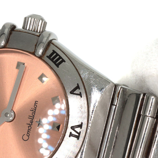 OMEGA Watches Quartz 1561.61 Stainless Steel Silver Constellation Orange dial Women Used Authentic