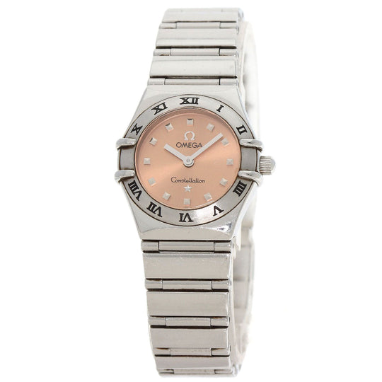 OMEGA Watches Quartz 1561.61 Stainless Steel Silver Constellation Orange dial Women Used Authentic