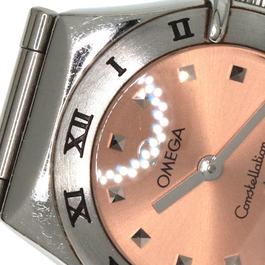 OMEGA Watches Quartz 1561.61 Stainless Steel Silver Constellation Orange dial Women Used Authentic
