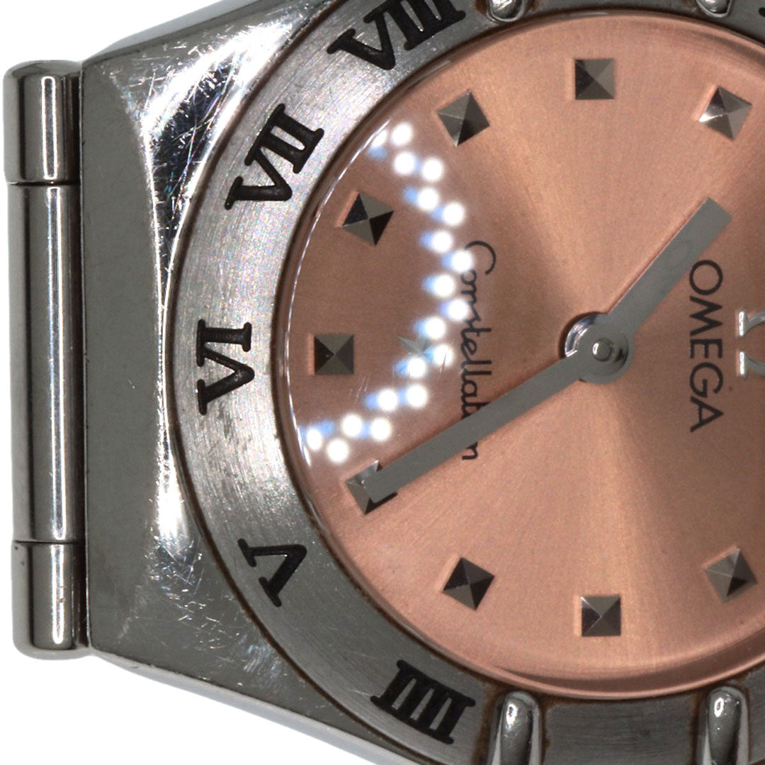 OMEGA Watches Quartz 1561.61 Stainless Steel Silver Constellation Orange dial Women Used Authentic