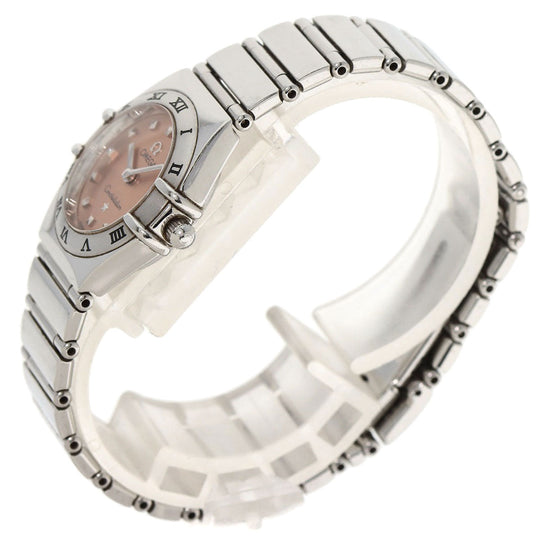OMEGA Watches Quartz 1561.61 Stainless Steel Silver Constellation Orange dial Women Used Authentic