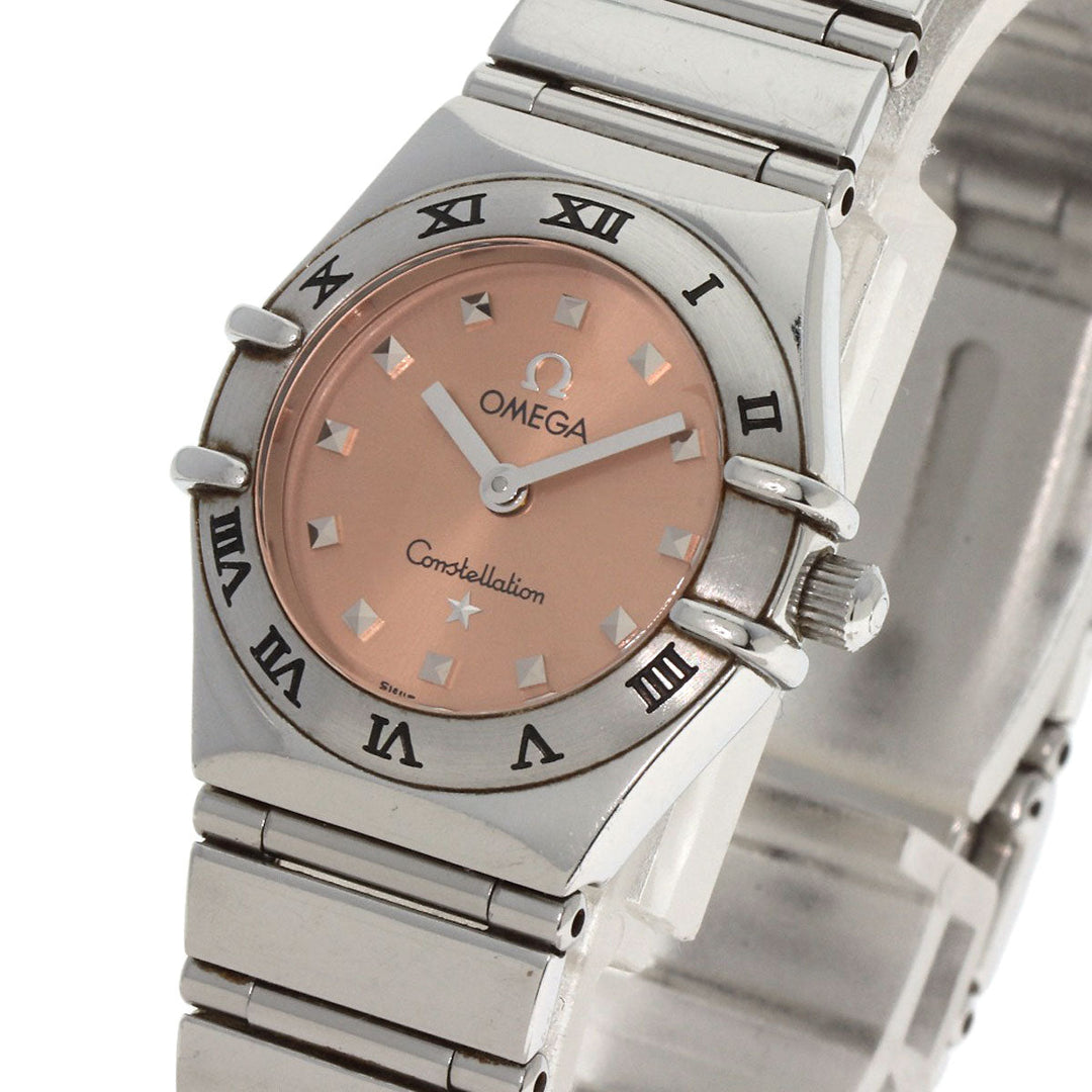 OMEGA Watches Quartz 1561.61 Stainless Steel Silver Constellation Orange dial Women Used Authentic