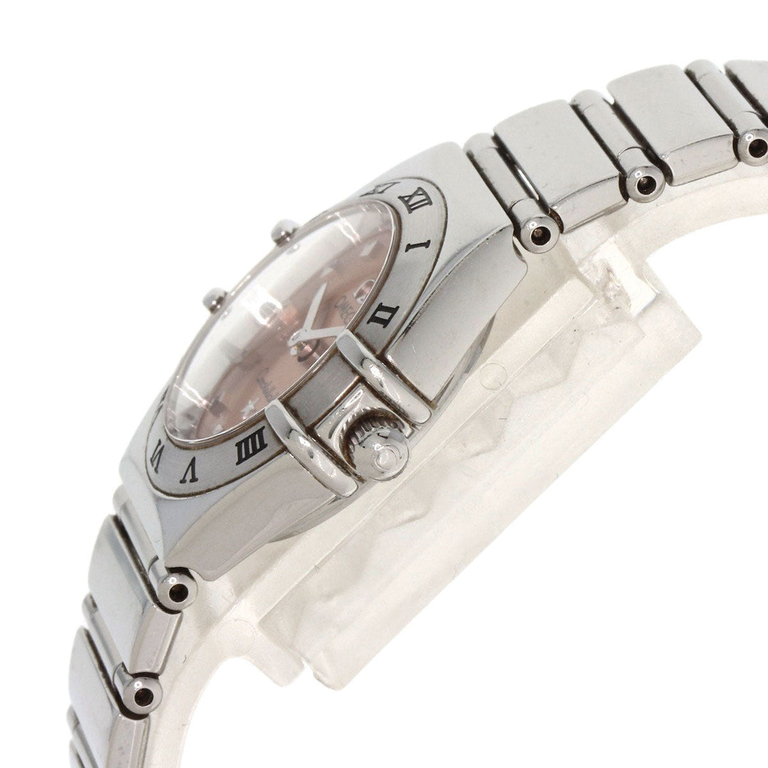 OMEGA Watches Quartz 1561.61 Stainless Steel Silver Constellation Orange dial Women Used Authentic