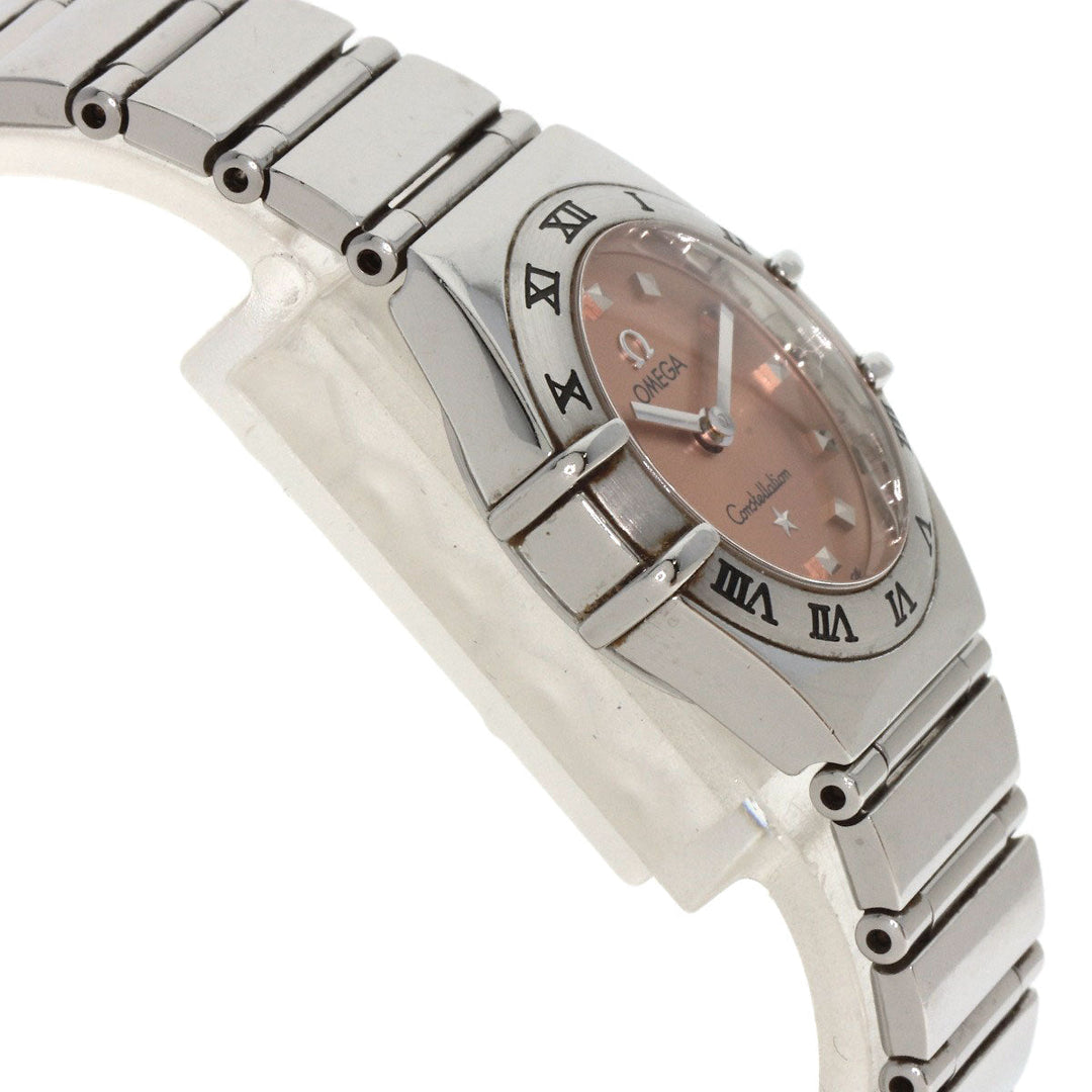 OMEGA Watches Quartz 1561.61 Stainless Steel Silver Constellation Orange dial Women Used Authentic