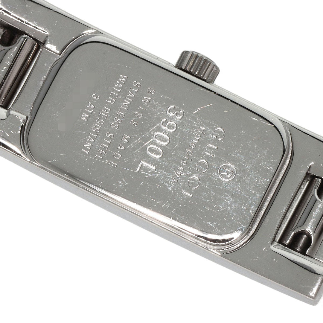 GUCCI Watches Quartz 3900L Stainless Steel , Stainless Steel Silver Square face gray dial Women Used Authentic