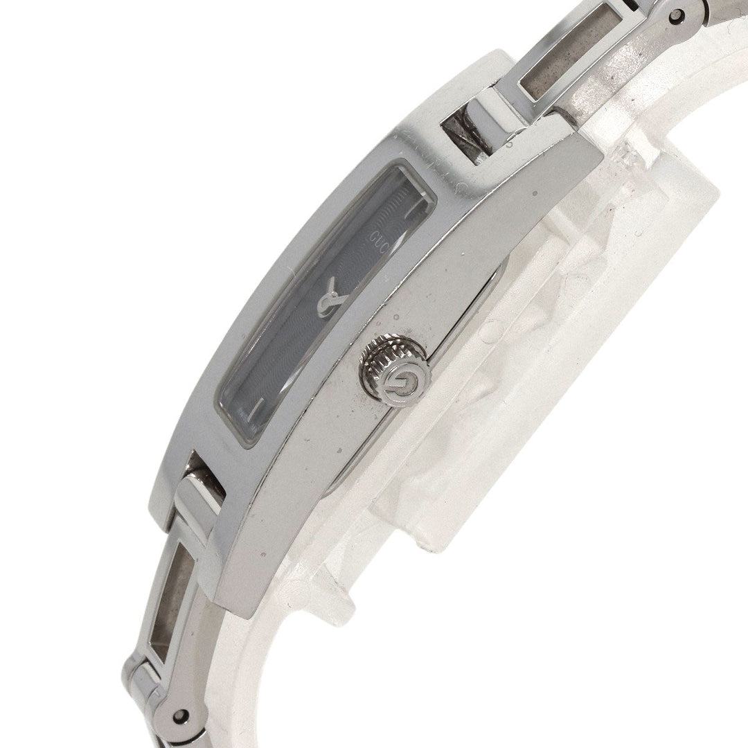 GUCCI Watches Quartz 3900L Stainless Steel , Stainless Steel Silver Square face gray dial Women Used Authentic