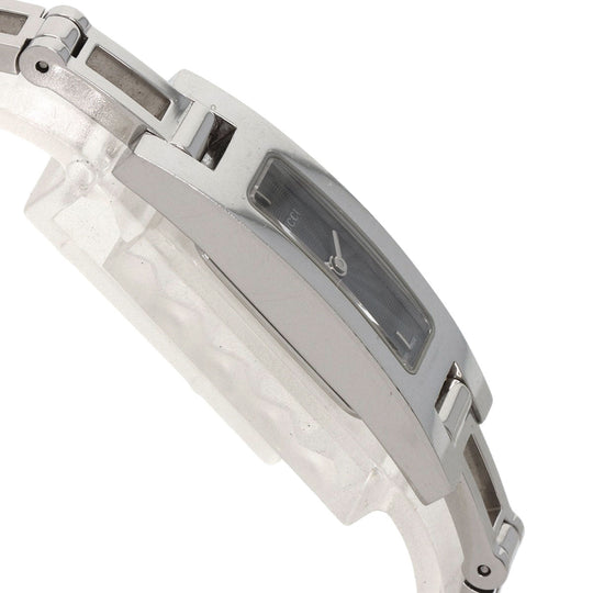 GUCCI Watches Quartz 3900L Stainless Steel , Stainless Steel Silver Square face gray dial Women Used Authentic