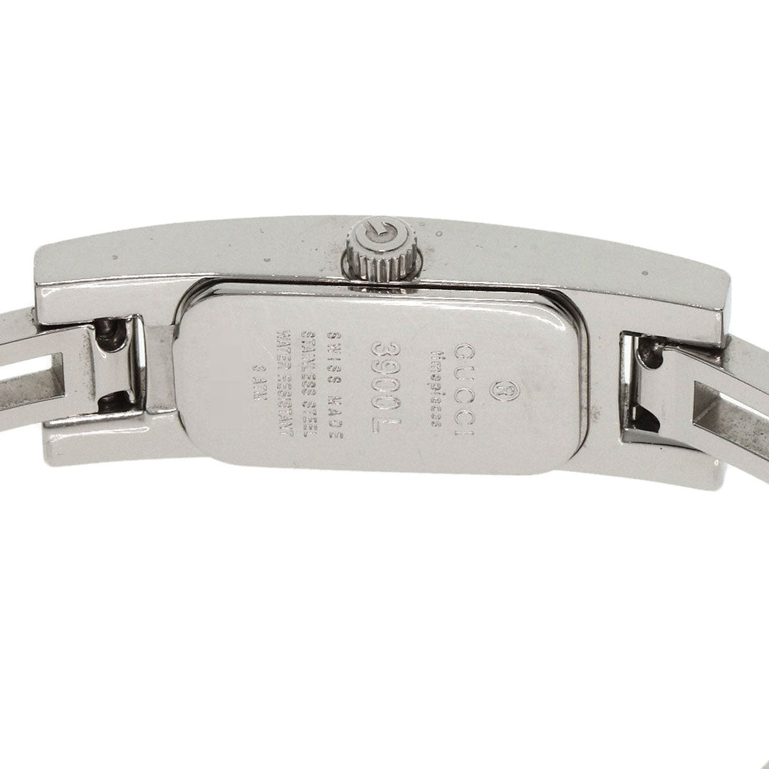 GUCCI Watches Quartz 3900L Stainless Steel , Stainless Steel Silver Square face gray dial Women Used Authentic