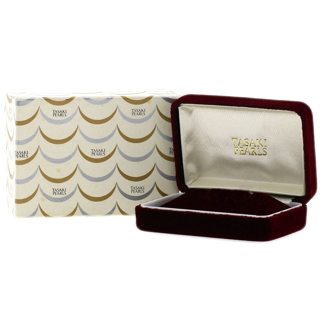 TASAKI Earring K14WG Silver Akoya pearl Pearl