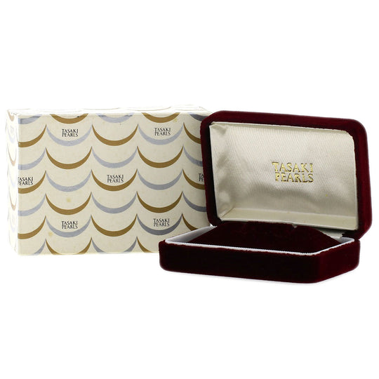 TASAKI Earring K14WG Silver Akoya pearl Pearl