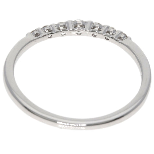 4℃ Ring K18WG Silver Diamond Ring and Necklace 2-piece set Women Used Authentic