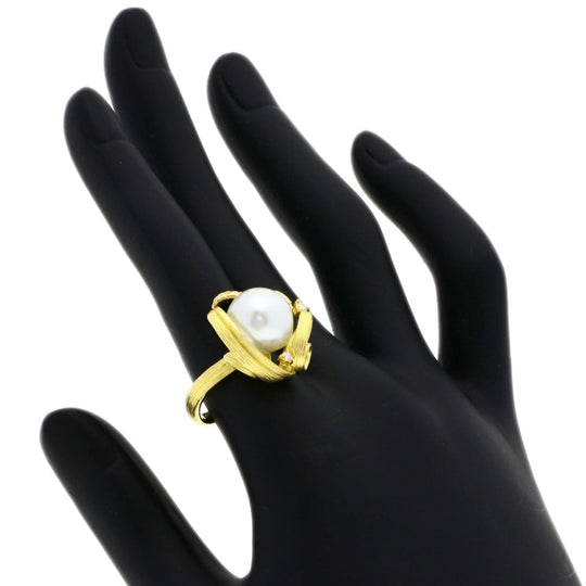 TASAKI Ring 18K Yellow Gold gold Pearl pearl diamond Women Used Authentic