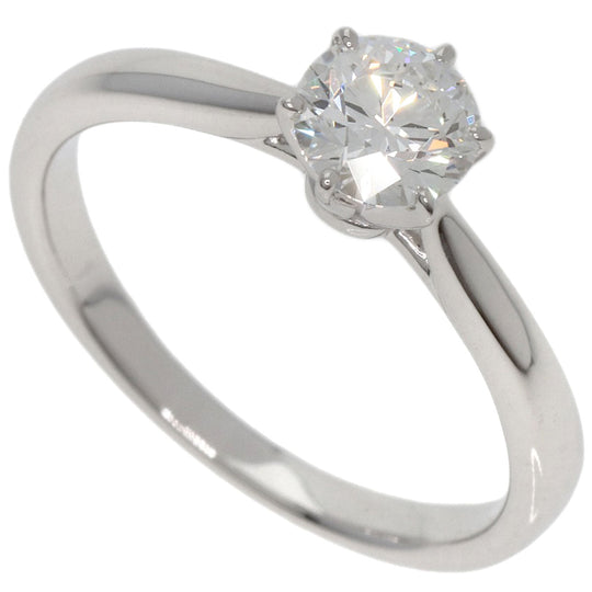 TASAKI Ring PT950 Silver Diamond Ring G-VS-2-EX Women Used Authentic