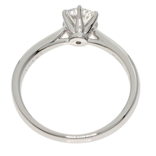 TASAKI Ring PT950 Silver Diamond Ring G-VS-2-EX Women Used Authentic