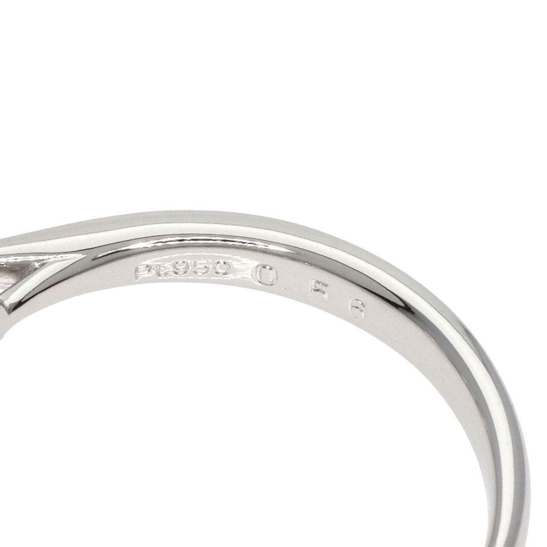 TASAKI Ring PT950 Silver Diamond Ring G-VS-2-EX Women Used Authentic