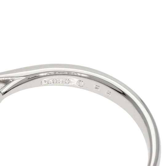 TASAKI Ring PT950 Silver Diamond Ring G-VS-2-EX Women Used Authentic
