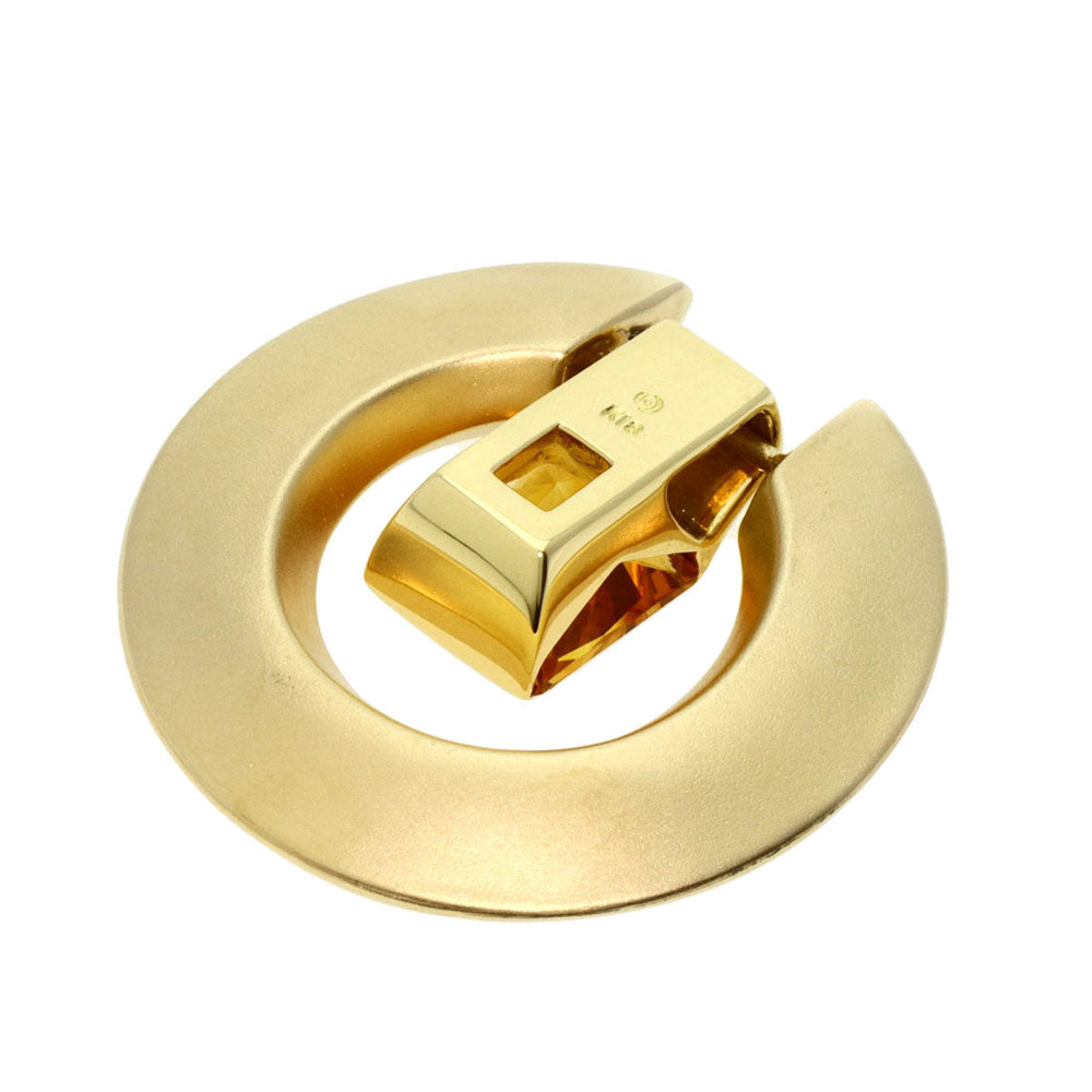 TASAKI Pendant top 18K Yellow Gold gold Citrine diamond Women Used Authentic