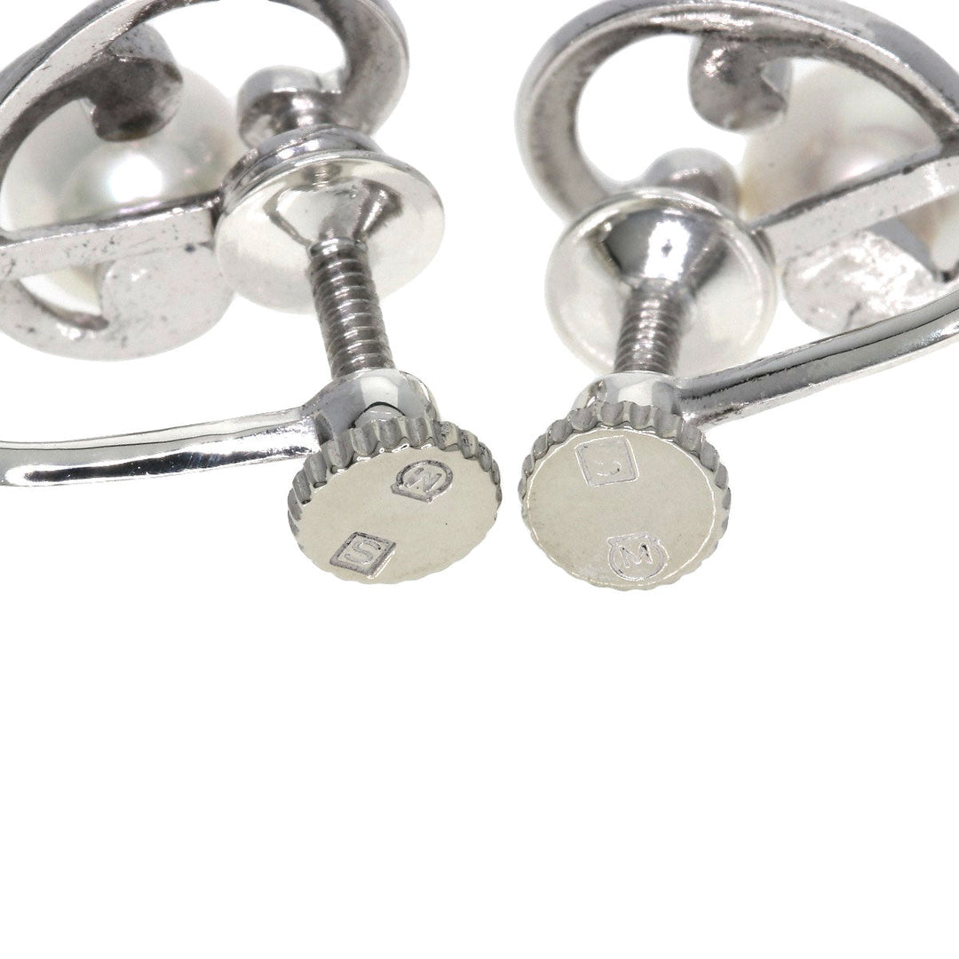 MIKIMOTO Earring SV Silver Pearl Women Used Authentic