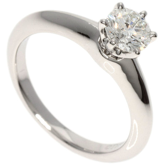 TIFFANY&Co. Ring PT950 Silver diamond Women Used Authentic