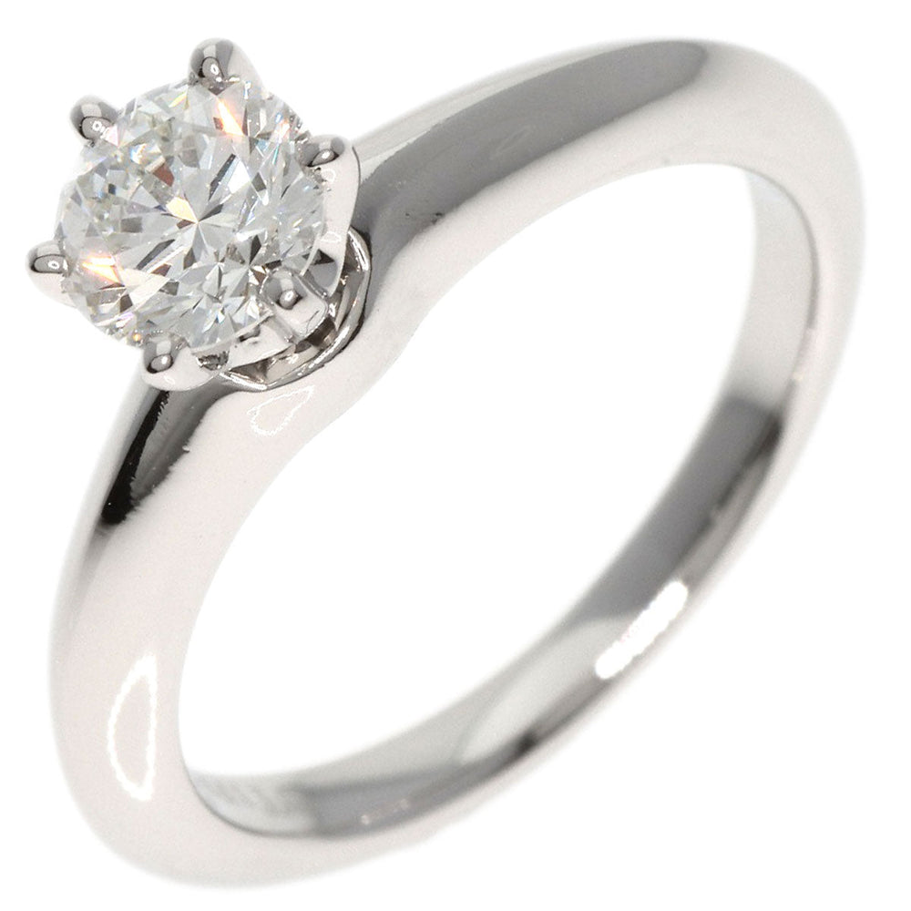 TIFFANY&Co. Ring PT950 Silver diamond Women Used Authentic