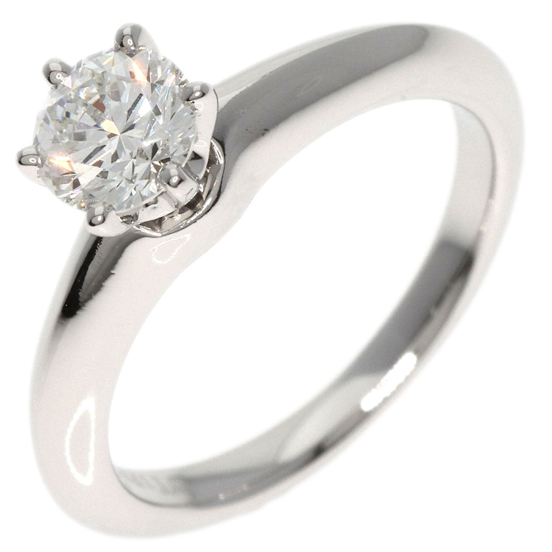 TIFFANY&Co. Ring PT950 Silver diamond Women Used Authentic