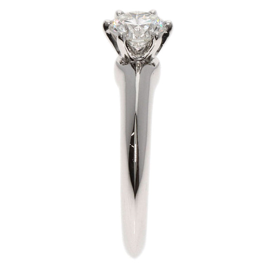 TIFFANY&Co. Ring PT950 Silver diamond Women Used Authentic