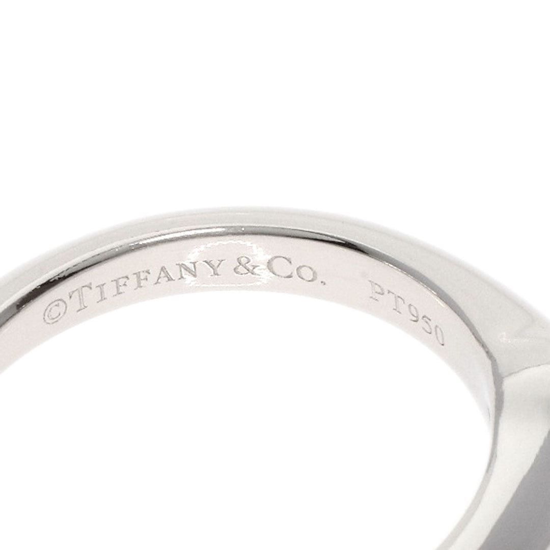 TIFFANY&Co. Ring PT950 Silver diamond Women Used Authentic