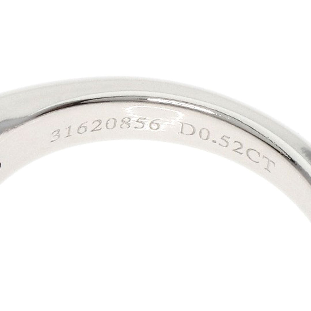 TIFFANY&Co. Ring PT950 Silver diamond Women Used Authentic