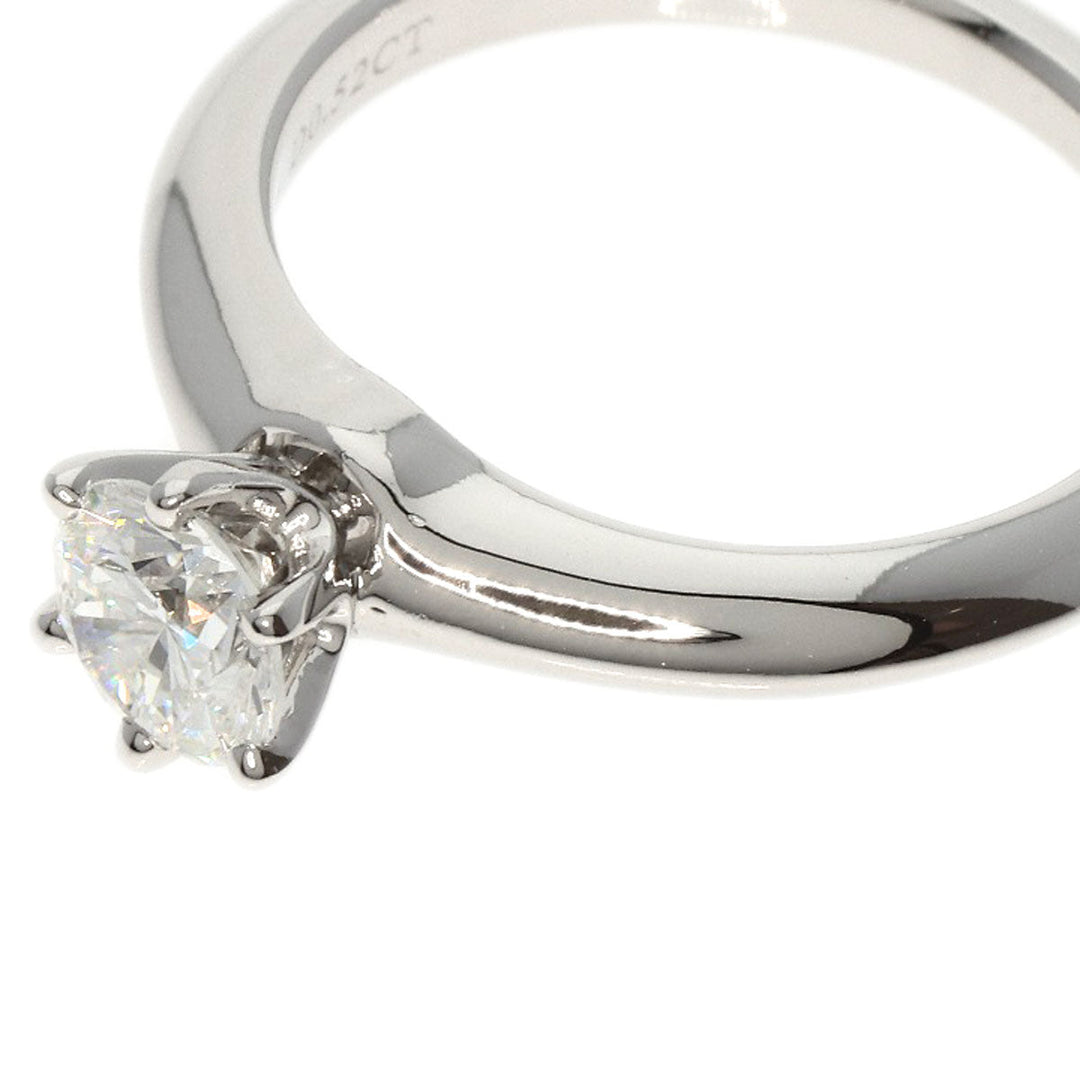 TIFFANY&Co. Ring PT950 Silver diamond Women Used Authentic