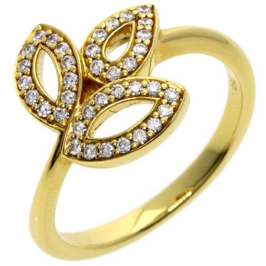 HARRY WINSTON Ring 18K Yellow Gold gold Lily Cluster Mini Diamond Women Used Authentic