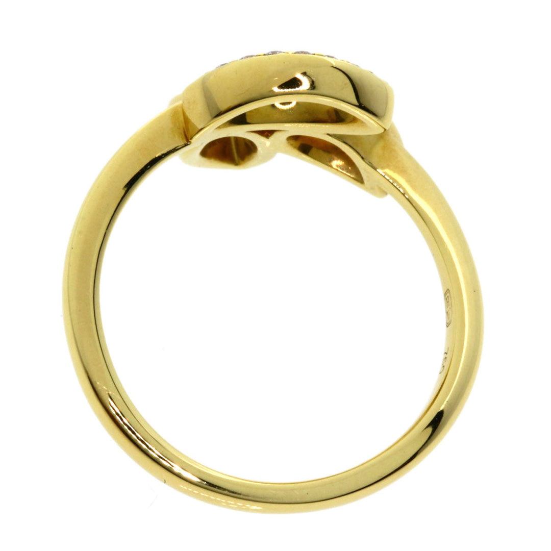 HARRY WINSTON Ring 18K Yellow Gold gold Lily Cluster Mini Diamond Women Used Authentic