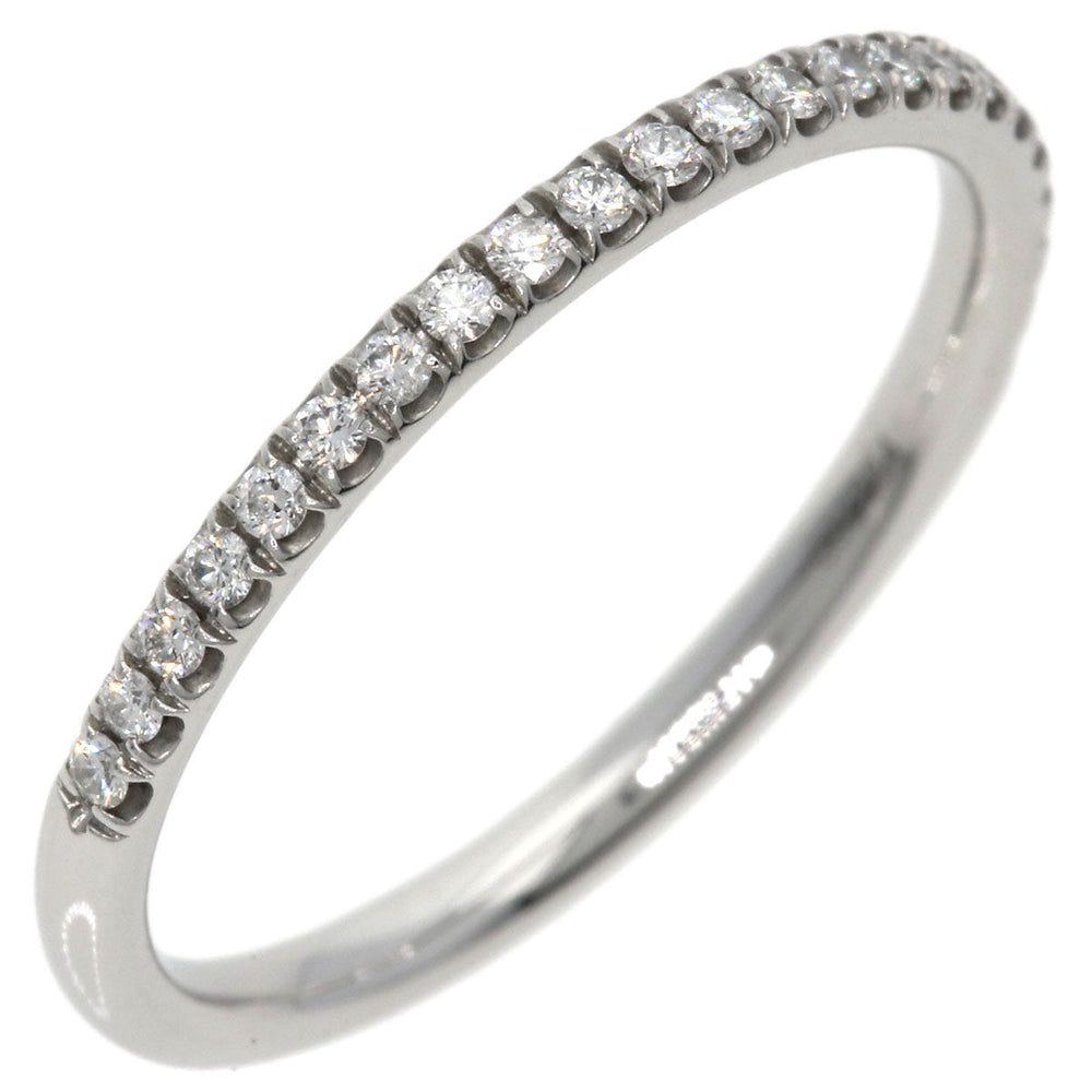 HARRY WINSTON Ring PT950 Silver Micropav Half Diamond Women Used Authentic