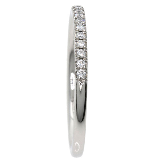 HARRY WINSTON Ring PT950 Silver Micropav Half Diamond Women Used Authentic
