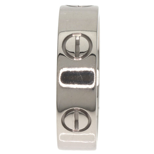 CARTIER Ring K18WG Silver Love Ring #55 Women Used Authentic