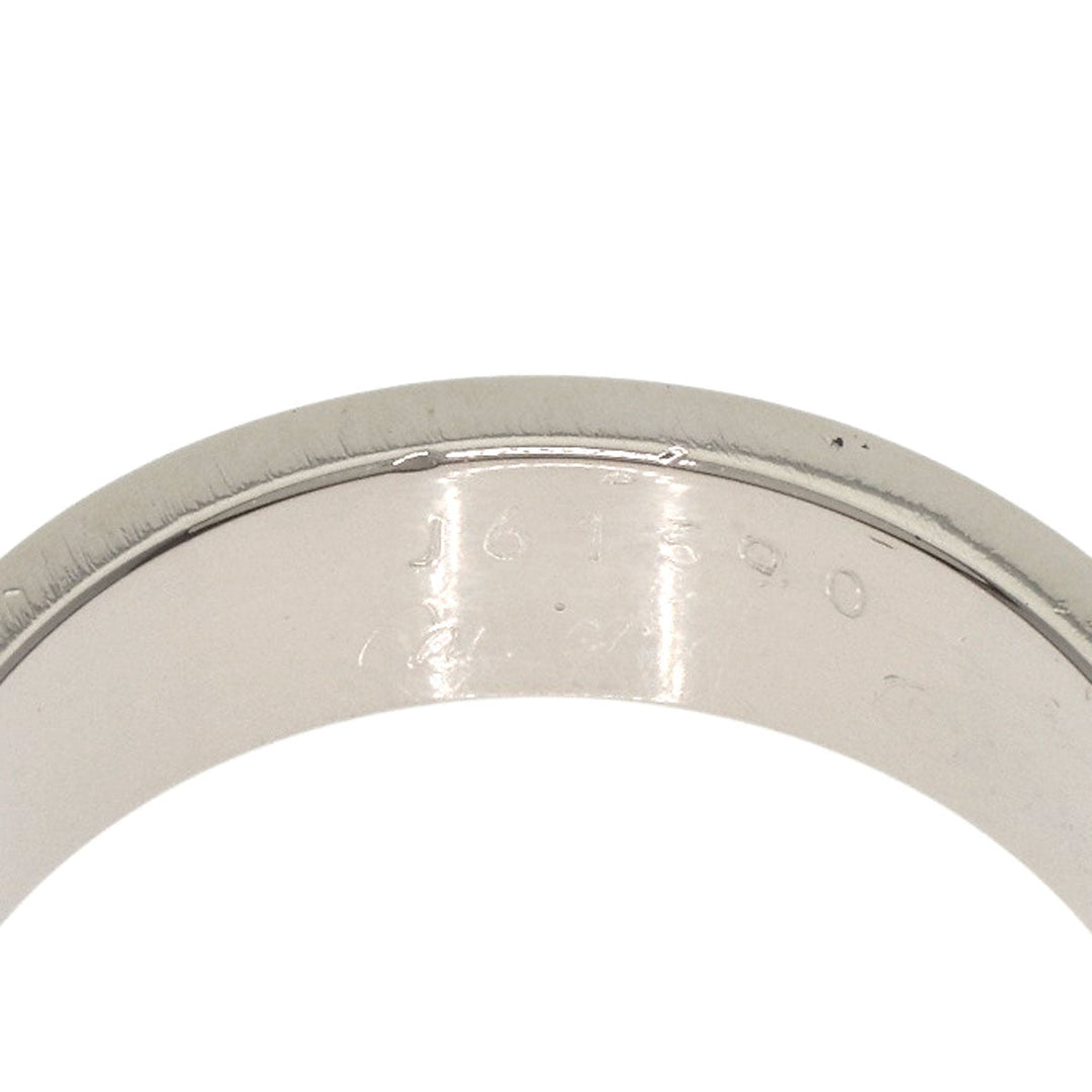 CARTIER Ring K18WG Silver Love Ring #55 Women Used Authentic