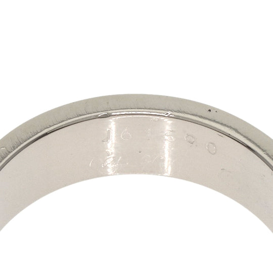 CARTIER Ring K18WG Silver Love Ring #55 Women Used Authentic