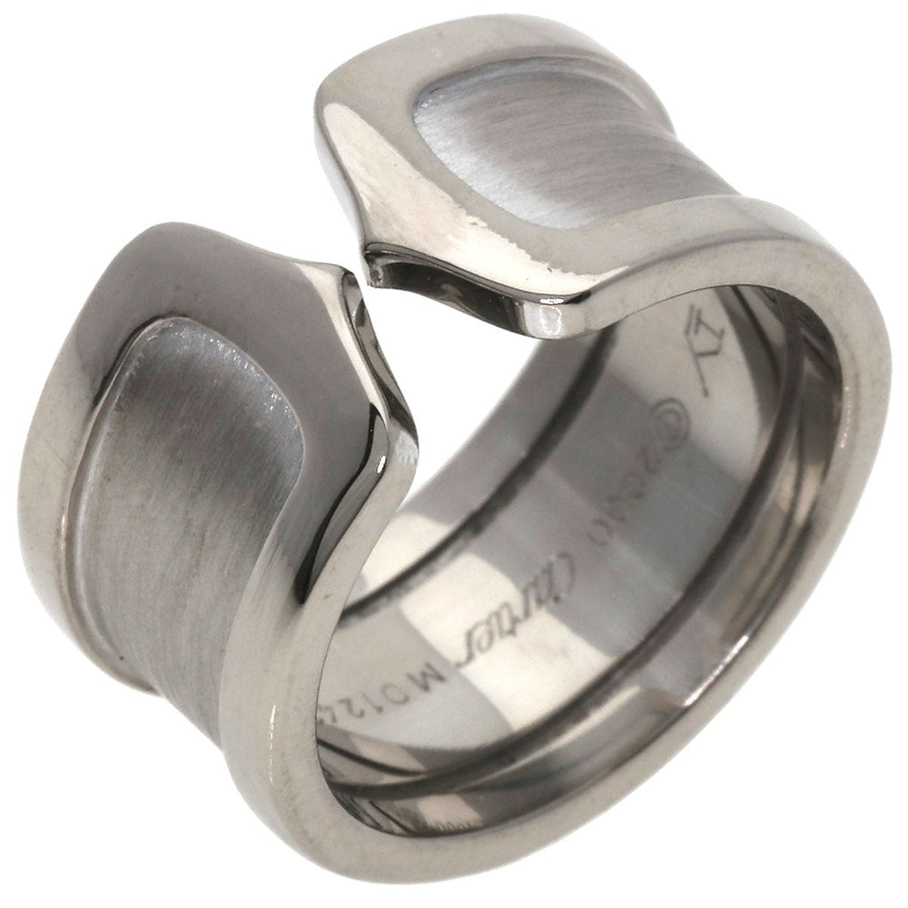 CARTIER Ring K18WG Silver C2 Ring LM #50