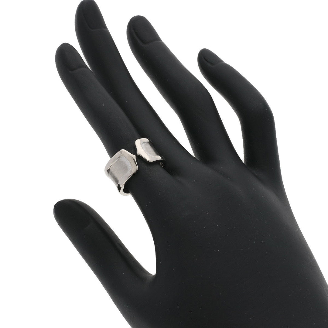 CARTIER Ring K18WG Silver C2 Ring LM #50