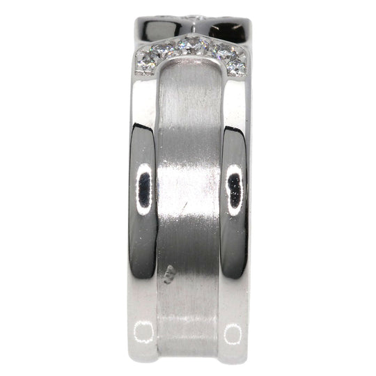 CARTIER Ring K18WG Silver C2 Ring Diamond #48