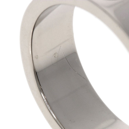 CARTIER Ring K18WG Silver Love Ring #48 Women Used Authentic