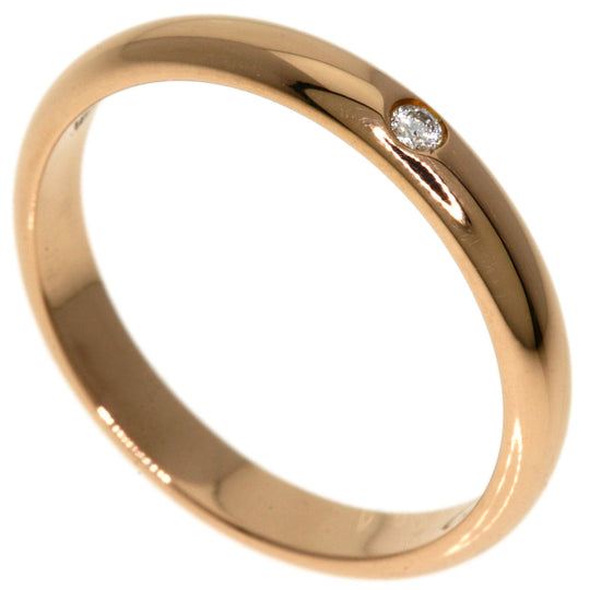 CARTIER Ring 18K Pink Gold gold 1895 Wedding 1P Diamond #46 Women Used Authentic
