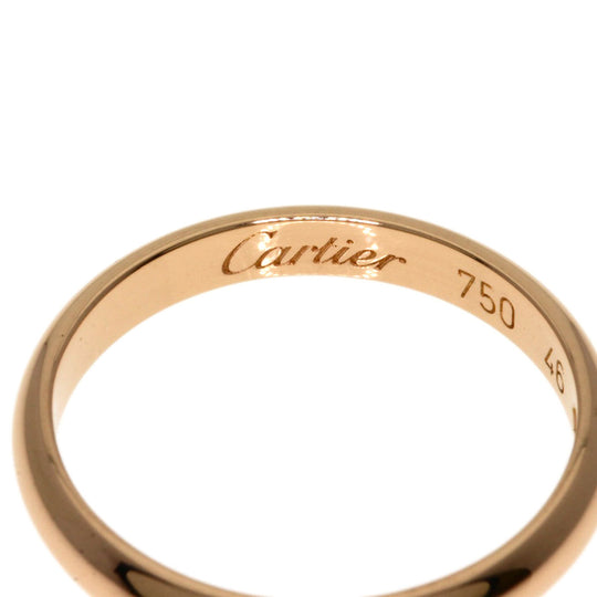 CARTIER Ring 18K Pink Gold gold 1895 Wedding 1P Diamond #46 Women Used Authentic