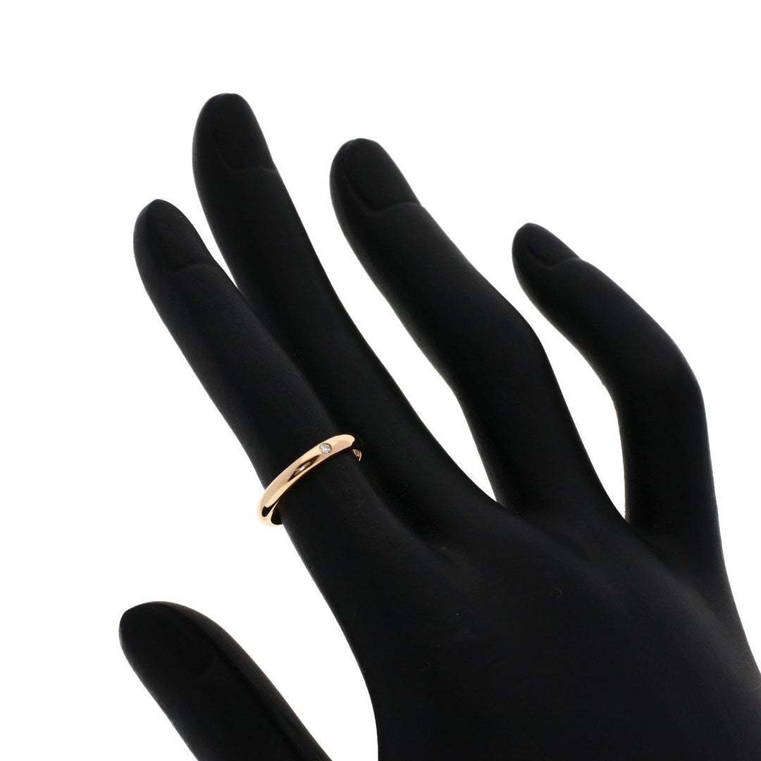 CARTIER Ring 18K Pink Gold gold 1895 Wedding 1P Diamond #46 Women Used Authentic