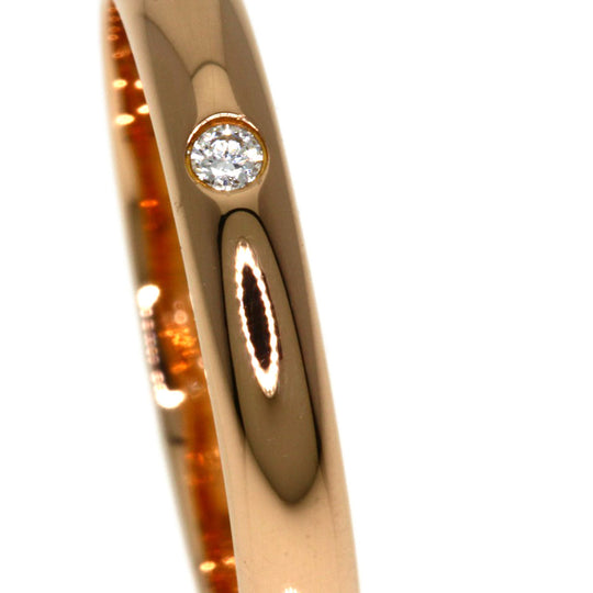 CARTIER Ring 18K Pink Gold gold 1895 Wedding 1P Diamond #46 Women Used Authentic