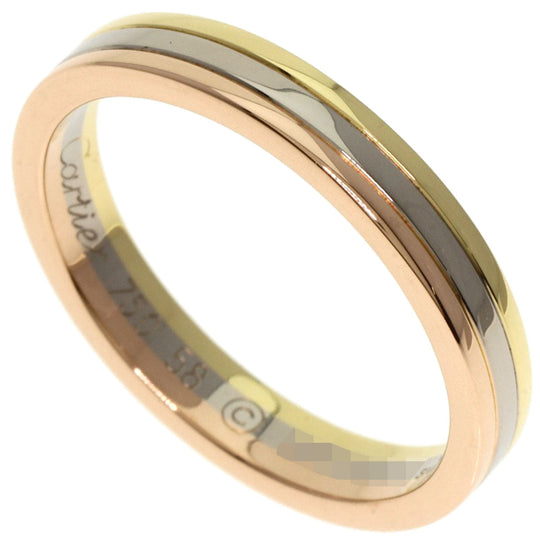 CARTIER Ring 18K Yellow Gold gold Three colors # 58